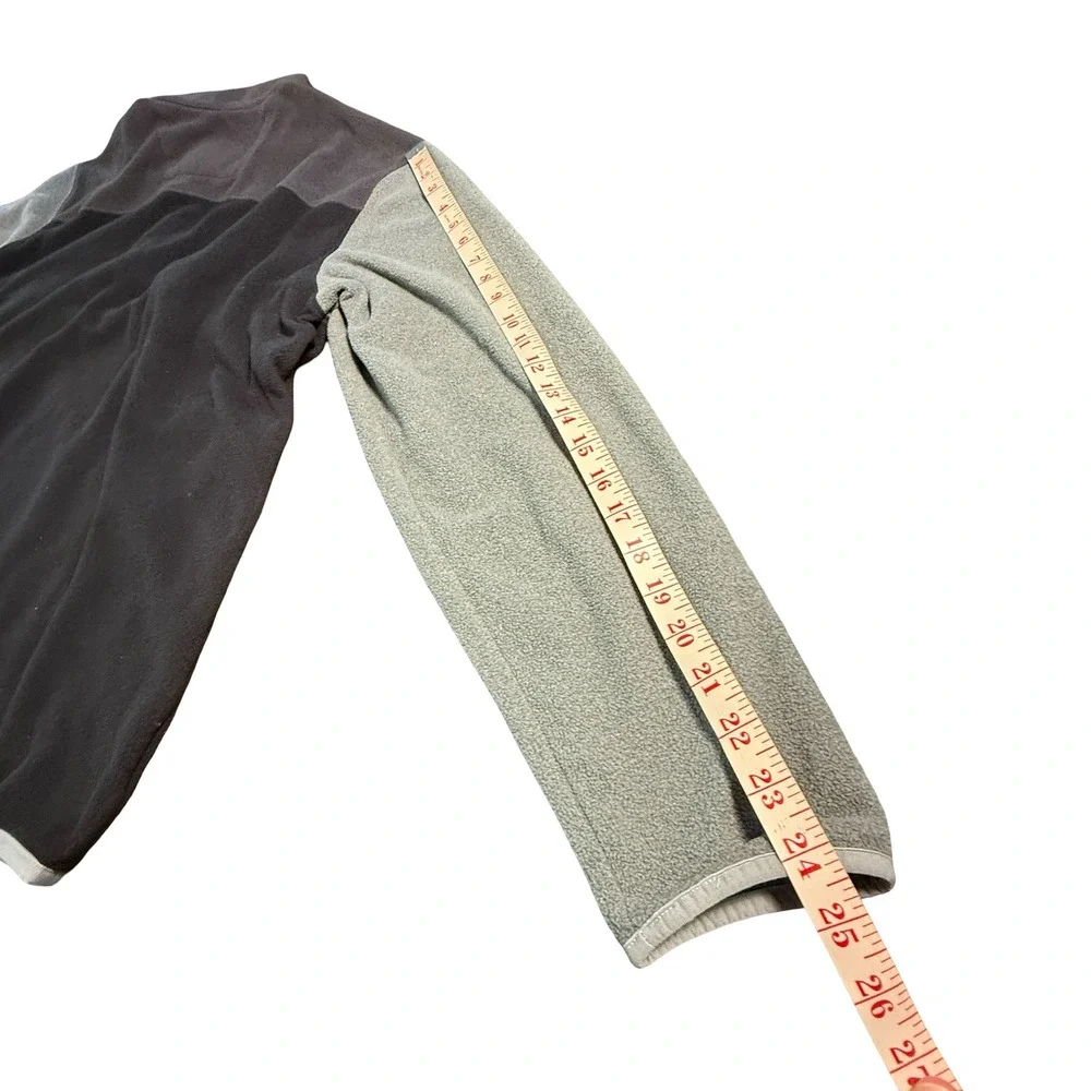 The North Face Mens XL‎ Quarter Zip Fleece Pullover Grey Colorblock Jacket